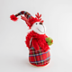 Decoratiune iarna ren, rosu cadrilat, 18 cm Decoratiune iarna ren, rosu cadrilat, 18 cm