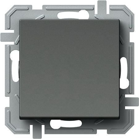Intrerupator cap scara, TEM,  SQ60ATXO-U, IP 20, montaj incastrat, antracit, 71 x 71 mm