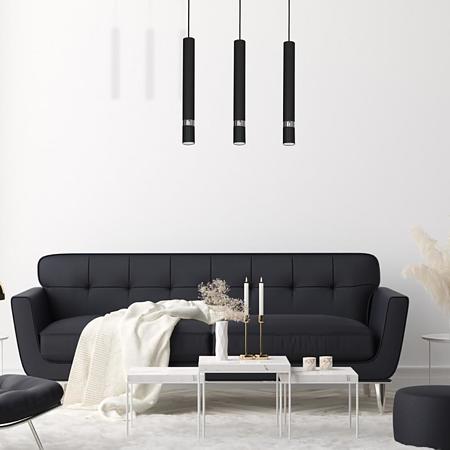 Suspensie Joker, 3xGU10, metal, negru/crom Suspensie Joker, 3xGU10, metal, negru/crom