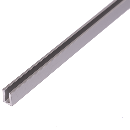 Profil din aluminiu tip U,  8 x 12 x 2 mm, 1 m