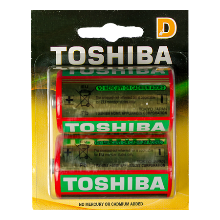  Baterii Toshiba Heavy Duty, D/R20UG, blister 2 bucati 