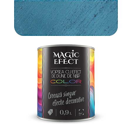 Pachet vopsea efect decorativ Magic Efect Dune Royal Blue 06, pe baza de apa, 1 + 1 gratis, pensula inclusa