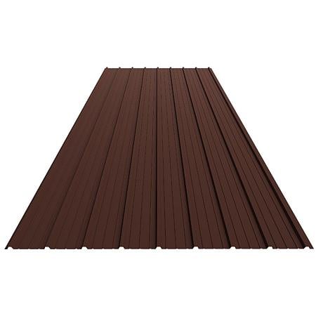 Tabla cutata zincata G10, maro lucios RAL 8017, inaltime cuta 10 mm, 1500 x 910 x 0.30 mm