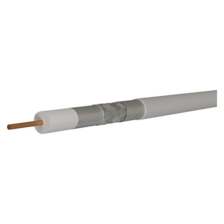 Cablu coaxial Emos CB113 LSZH, 1 conductor, diametru 1.13 mm, alb, 250 m Cablu coaxial Emos CB113 LSZH, 1 conductor, diametru 1.13 mm, alb, 250 m