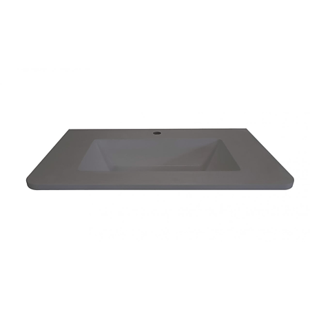 Lavoar baie Savini Due Geos, compozit, gri, 100 x 47 cm