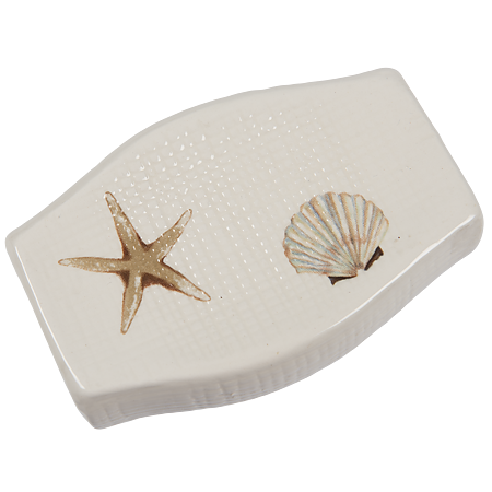 Savoniera Bravo Group Starfish, ceramica, alb