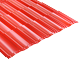 Tigla metalica Sibel Eco, culoare: rosu RAL 3011, L= 0,395 m