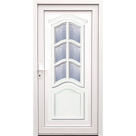 Usa PVC K003 pentru intrare, alb, 110 x 210 cm, stanga