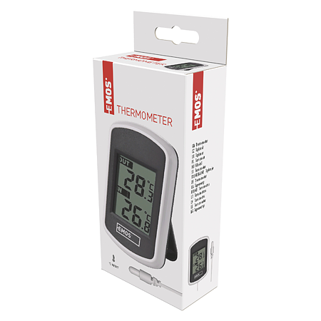 Statie meteo digitala Emos, interior - exterior, ecran digital, emitator extern