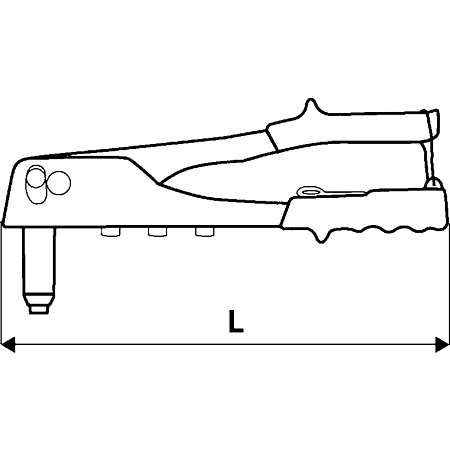 Cleste pentru nituri Topex, 250 mm