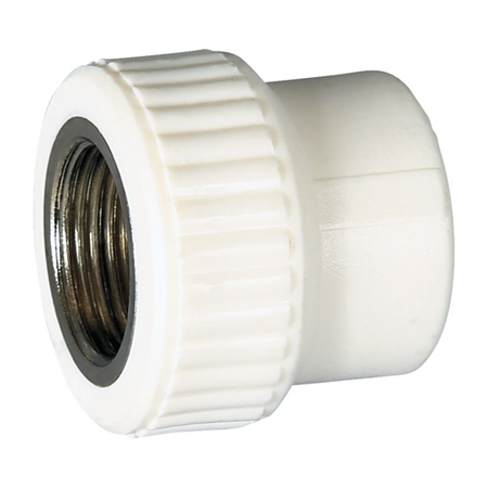 Mufa PPR 20 mm Formul, 3/4", filet interior, alb Mufa PPR 20 mm Formul, 3/4", filet interior, alb