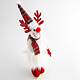 Decoratiune iarna ren, alb, 30 cm