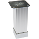 Picior mobilier reglabil, aluminiu, striat, 38 x 38 mm, 120 mm