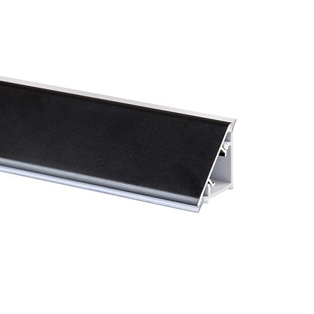 Profil inaltator blat bucatarie, PVC si aluminiu, negru, 4 m