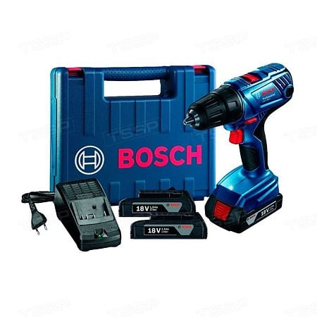 Masina de gaurit/ insurubat Bosch GSR 180-LI Professional, 18 V, 2 acumulatori + lampa LED
