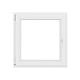 Fereastra PVC, 5 camere, deschidere oscilobatant, stanga, alb, 100 x 100 cm 