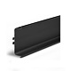Profil Gola U orizontal, aluminiu, negru, 4 m