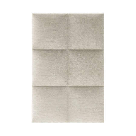 Panou decorativ tapitat, Simple KA02, crem, patrat, 300 x 300 x 37 mm