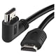 Cablu HDMI/Ethernet de mare viteza Emos, tata 90° - tata drept, 1.5 m