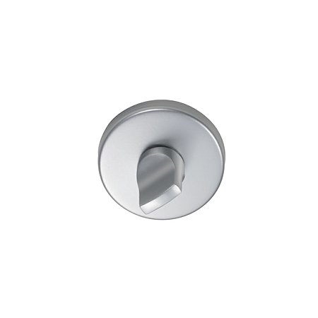 Set manere cu rozeta usi WC Gato Clara, 50 mm, reversibile, aluminiu, argintiu