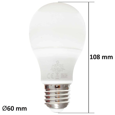 Bec Led Ecoline E27 A60 9W Hepol