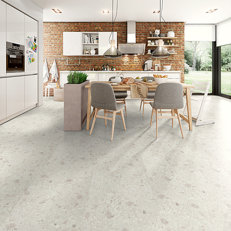 Parchet laminat 8 mm Egger EHL137 Terrazzo Triestino, nuanta medie, clasa de trafic 32, CLIC it, 1292 x 327 mm