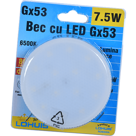 Bec LED Lohuis, reflector, G53, 7.5W, 360 lm, lumina rece 6500K