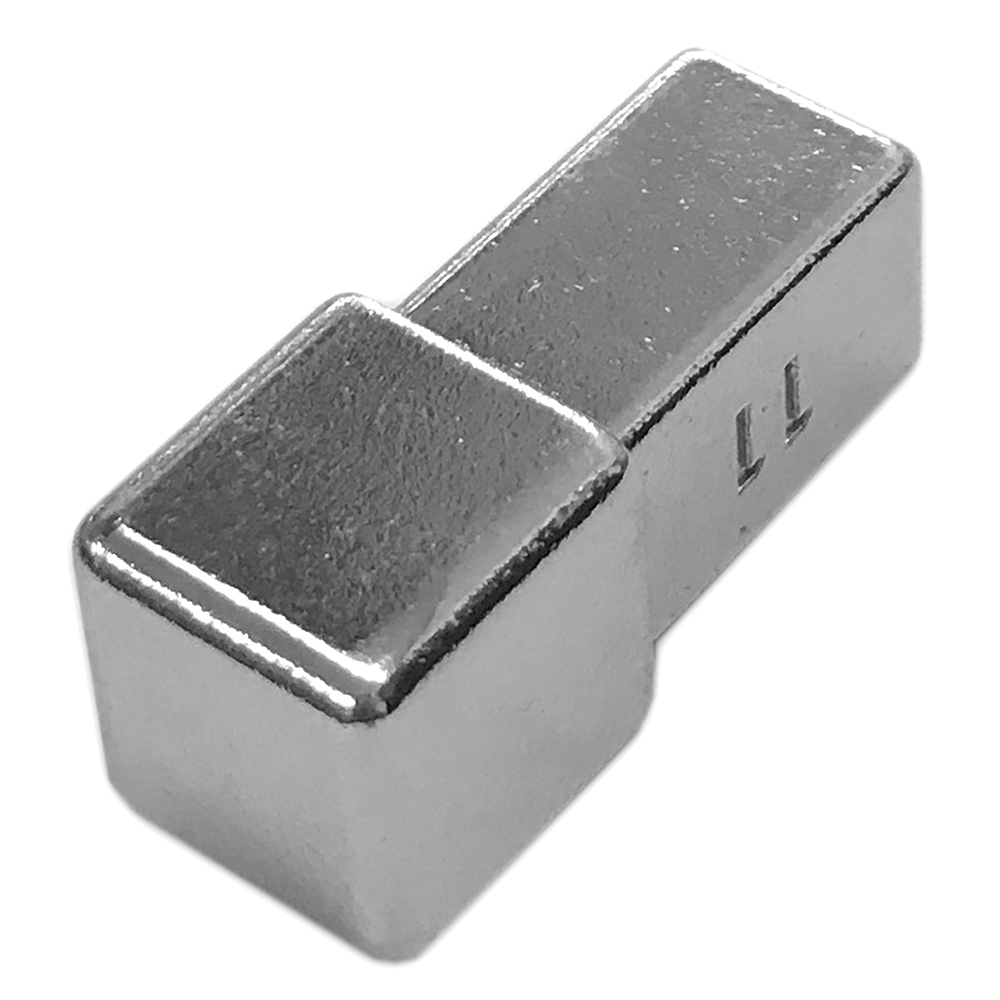 Capac profil SSQ B 110, inox, argintiu lucios, 3 cm 110