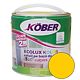 Email Kober Ecolux Kolor, pentru lemn/metal, interior/exterior, pe baza de apa, galben lucios, 2.5 l