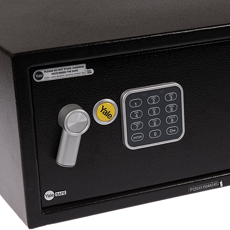 Seif pentru laptop Yale, electronic, negru, 200 x 430 x 350 mm
