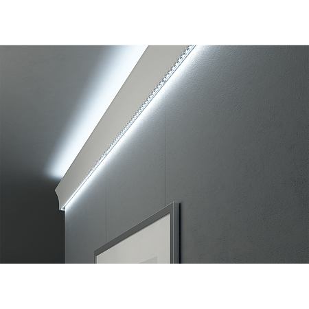 Sistem de iluminat cu bagheta decorativa LED Vidella, 2 benzi, 2 x 2 m + 1 m + LED 5 m, lumina rece