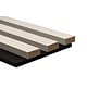 Panou riflaj acustic Stejar Bergerac, MDF, suport feltru 8 mm, interior, 2600 x 144 x 20 mm