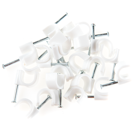 Cleme fixare cablu Comtec MF0013-01358, 10 mm, alb, 100 bucati/set Cleme fixare cablu Comtec MF0013-01358, 10 mm, alb, 100 bucati/set