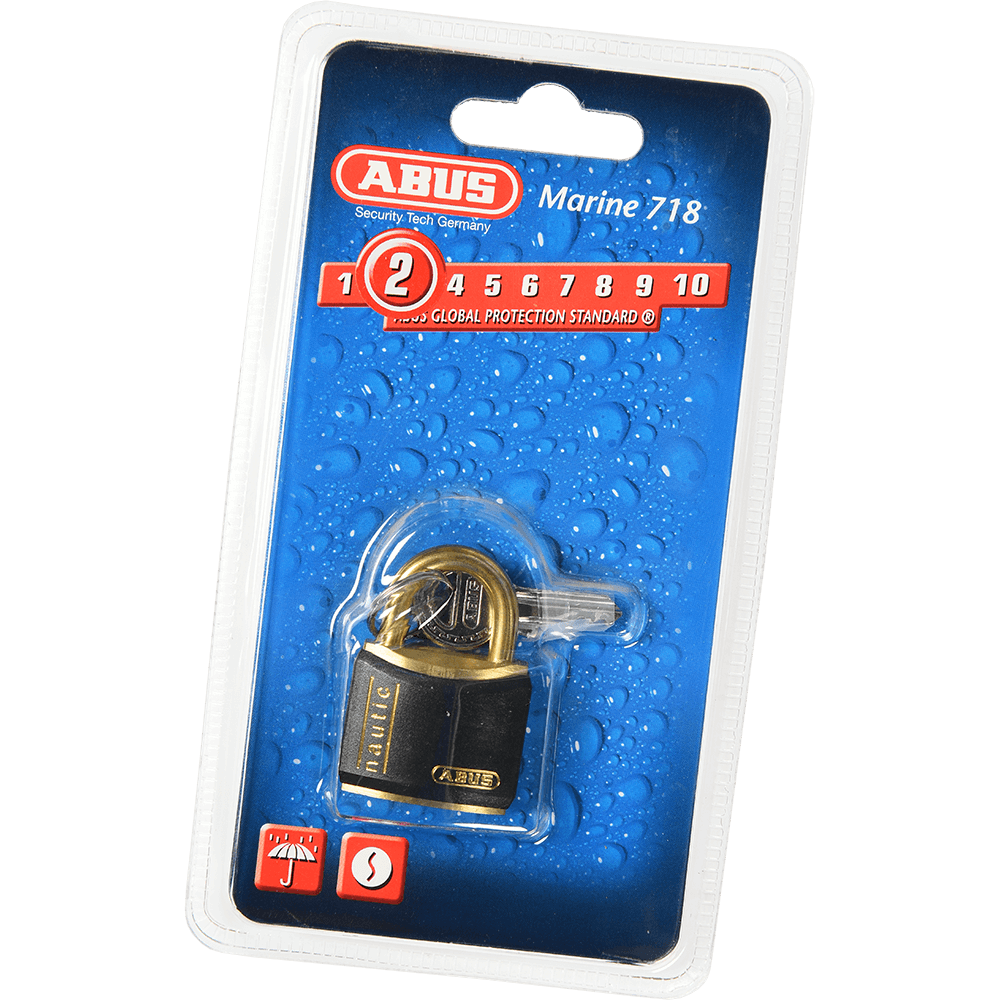 Lacat din alama, Abus Marine 718, l 30mm, 2 chei