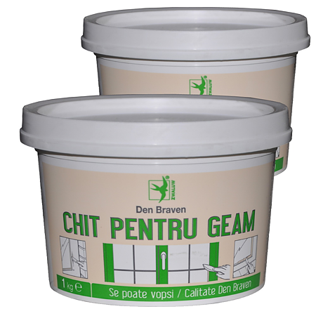Chit pentru geam, natural, Den Braven ZW, interior, 1 kg Chit pentru geam, natural, Den Braven ZW, interior, 1 kg