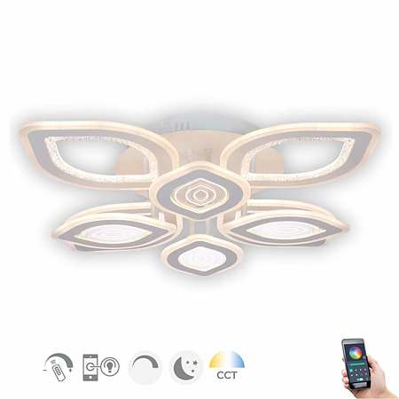 Plafoniera LED Rhodos, functie inteligenta WI-FI,8 x 200 W, 73 x 73 x 15 cm