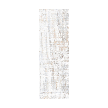Gresie interior alb Woodart White, portelanata, glazurata, finisaj mat, dreptunghiulara, grosime 8 mm, 60 x 20 cm
