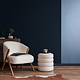 Panou decorativ Linea Acustic, 6 lamele, MDF, bleumarin/negru, interior, 265 x 24.5 x 2.2 cm