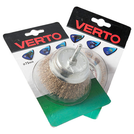 Perie tip cupa de sarma, Verto 62H331, diametru 75 mm
