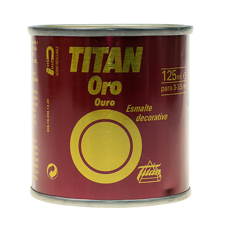 Vopsea decorativa Titan Oro, auriu roscat, interior, 0,125 l