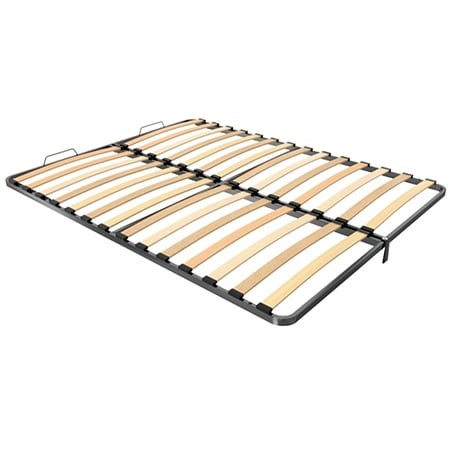 Somiera dubla ranforsata pentru pat, cadru metallic, lamele fag, 1600 x 2000 mm