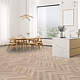 Gresie exterior/interior Cesarom, Legno Miele, portelanata, rectificata, mat, decor lemn, bej, grosime 9 mm, 60 x 15 cm