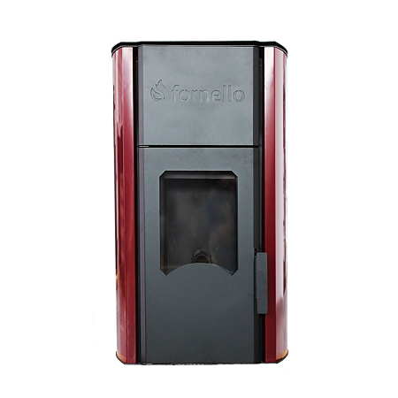Termosemineu centrala peleti Fornello Royal Bordeaux 25 kw , complet echipat pentru incalzire, pompa, vas expansiune, automatizare, 1050 x 590 x 650 cm