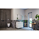 Mobilier baie Badenmob Seria 286, baza cu lavoar, MDF/PAL, alb, 100 x 43 x 81 cm