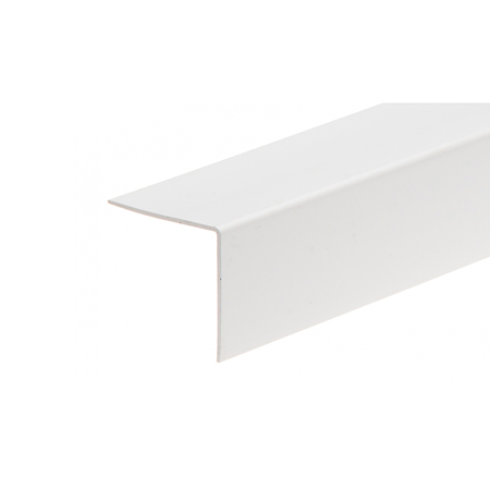 Profil de colt L PVC, alb, 50 x 50 x 2750 mm