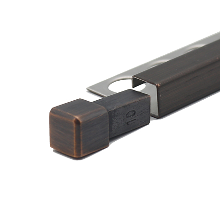 Capac profil SSQ B 100, inox, bronz antichizat