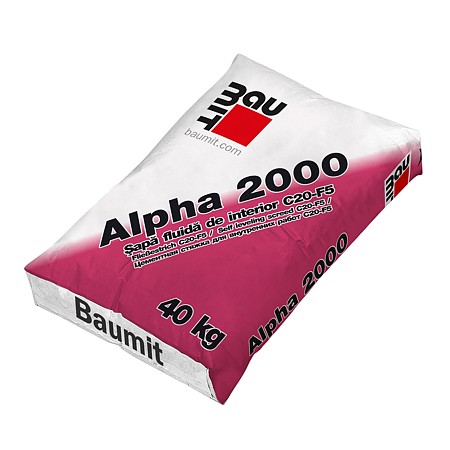 Sapa fluida autonivelanta Alpha 2000, Baumit, interior, 40 kg