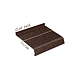 Glaf metalic exterior Caretta Briliant Z150, otel, maro, RAL 8017, 3000 x 150 mm Glaf metalic exterior Caretta Briliant Z150, otel, maro, RAL 8017, 3000 x 150 mm