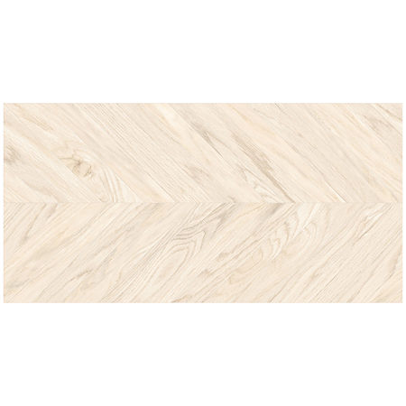 Gresie portelanata exterior/interior KAI Tilia Natural, rectificata, tip chevron, mat, decor lemn, crem, 60 x 120 cm