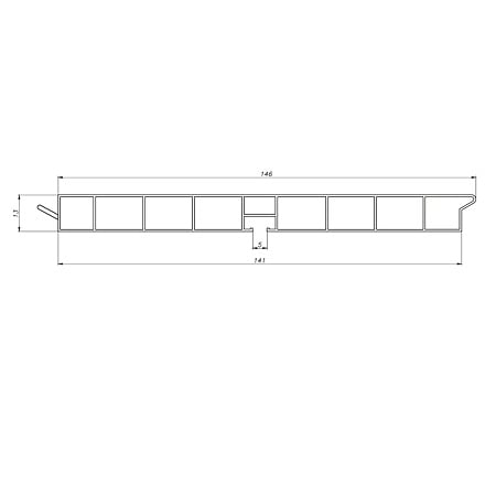 Plinta PVC cu folie de transfer, negru, 150 mm x 4 m
